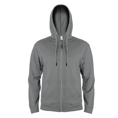 Толстовка унисекс на молнии с капюшоном EVEREST 260 (Тёмно-серый)