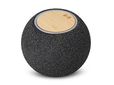 Портативная колонка с беспроводной зарядкой Ареа, 5 Вт (Чёрный)