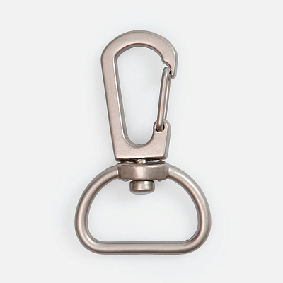 Застежка-карабин Snap Hook, M, серебристая (Серебристый)