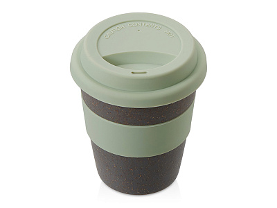 Стакан из бамбукового волокна Café (Серо-коричневый/зеленый оливковый)