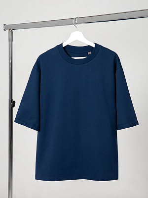 Футболка оверсайз унисекс Kosmos 2.0, темно-синяя (Тёмно-синий)