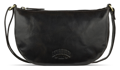 Сумка через плечо KLONDIKE MOUNTAIN «Gina», натуральная кожа в темно-коричневом цвете, 26x15,5x5 см (Коричневый)