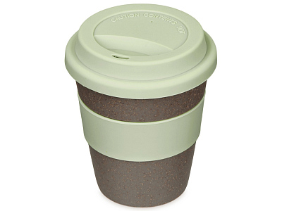 Стакан из бамбукового волокна Café (Серо-коричневый/зеленый оливковый)