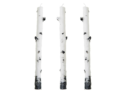 Набор свечей Betulla (Белый, черный)