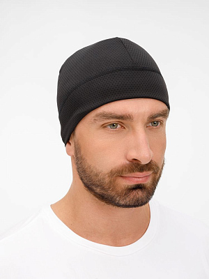 Шапка спортивная GoHead, черная (Чёрный)