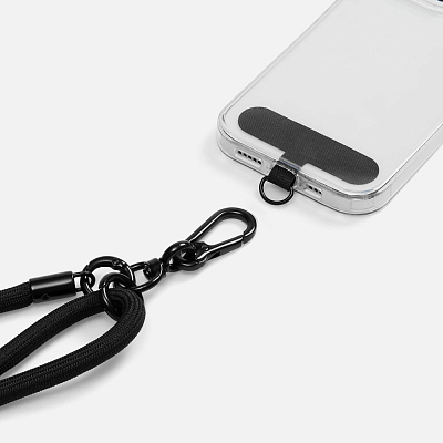 Шнурок для телефона OmniHold, черный