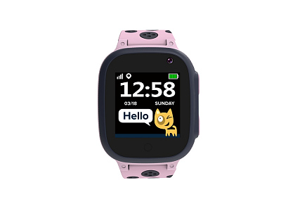 Детские часы Sandy KW-34 (Серый, розовый)