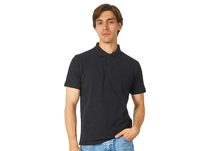 Рубашка поло Chicago мужская (Чёрный) Рубашка поло Chicago мужская (Чёрный)