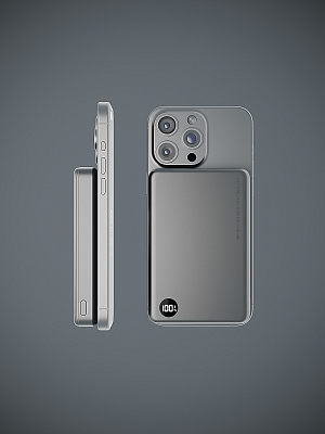 Беспроводной магнитный ПЗУ Olmio QM-16, темно-серый (Тёмно-серый)