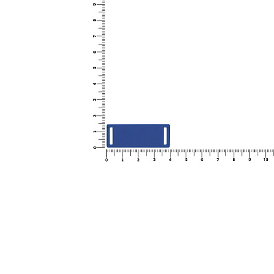Лейбл из ПВХ Kova, синий
