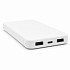 Внешний аккумулятор Polus, 10000 Mah, софт-тач покрытие, белый - Фото 4