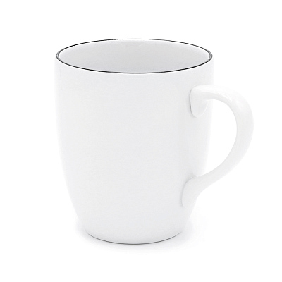 Кружка фарфоровая 300 см3 челси, Палитра (8С1357/1Ф34), Черный (Чёрный)