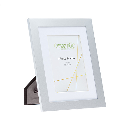 Рамка для фотографии Jardin D'Ete, алюминий, стекло,фото 10 х 15 см (Серебристый)