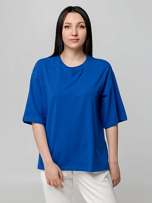 Футболка унисекс оверсайз Street Vibes, ярко-синяя (Синий)