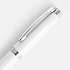 Ручка шариковая Letra Chrome, глянцевая, белая - Фото 3