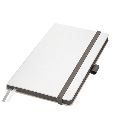 Ежедневник Arctic недатированный, белый/темно-серый (Белый, серый, бежевый)