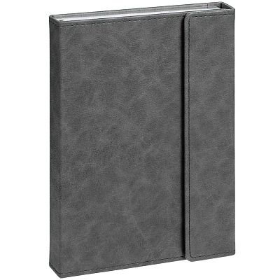 Ежедневник Flap на заказ, недатированный, серый