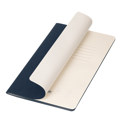 Блокнот Корса слим (Corsa slim), синий (Синий, бежевый)