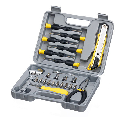 Набор инструментов Stinger, 25 инструментов, в пластиковом кейсе, 230x180x50 мм  (Серый)