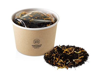 Чай черный Новогодний мандарин, 50 гр. (Бежевый)