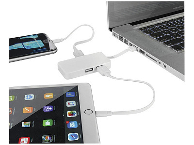 USB Hub Grid с двойными кабелями