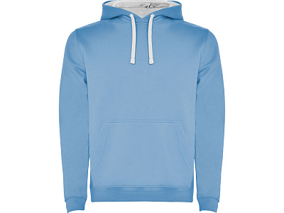 Толстовка с капюшоном Urban мужская (Небесно-голубой/белый)