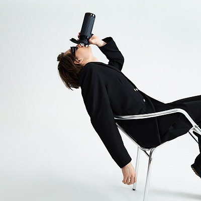 Бутылка для воды Вектор (Vector), черная