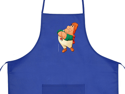 Фартук из нетканого материала Карлсон (Синий)