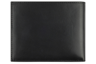 Портмоне BUGATTI Nobile, с защитой данных RFID, черное, воловья кожа/полиэстер, 12х2х9,5 см