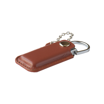 Кожа 05 Кармашек, коричневый, 4Гб, переходник мини-универсальный