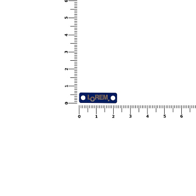 Шильдик металлический Alfa Liten, синий
