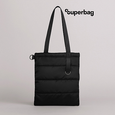 Шоппер Superbag Bubble New (черный) (Черный)