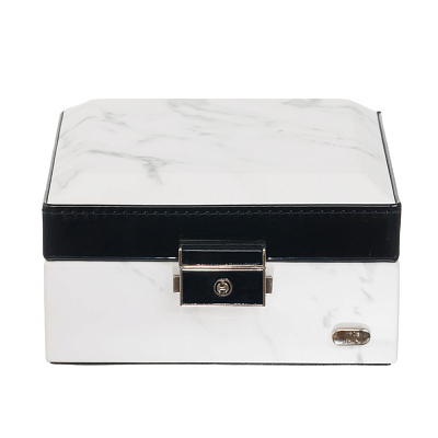 Шкатулка для украшений Jardin D'Ete, цвет белый мрамор, 13,2 х 12,3 х 7,8 см