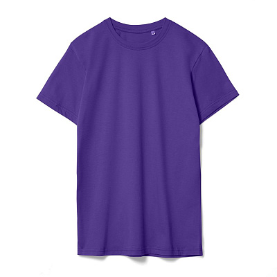 Футболка унисекс T-Bolka 160, молочно-белая (Фиолетовый)