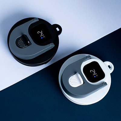 Термокружка Aura с дисплеем, чёрная