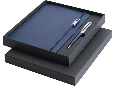 Набор Legato Elegance с блокнотом А5 и ручкой-роллер (Белый/синий)