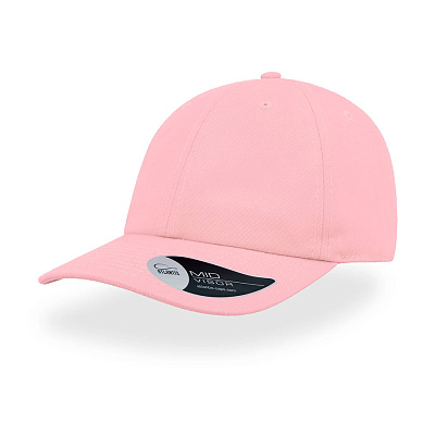 Бейсболка DAD HAT, 6 клиньев, металлическая застежка (Розовый)