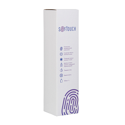 Термос "Родос", покрытие soft touch, 1 л., красный