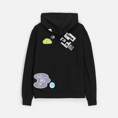 Толстовка с капюшоном Unit Kirenga, черная