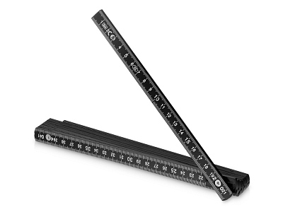 Складная линейка Plank, 2 м (Чёрный)