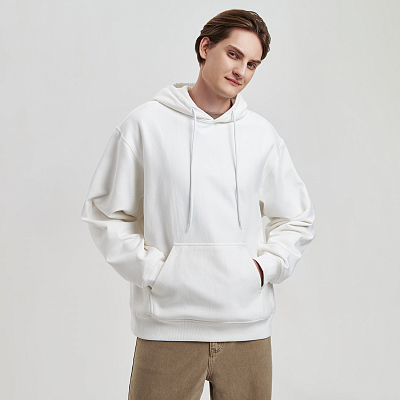 Худи релакс унисекс ADVENTURE , размер XS/S (Белый)