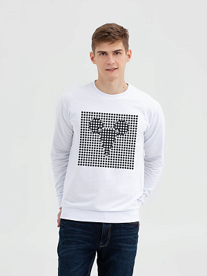 Свитшот Optical Mouse (Белый) Свитшот Optical Mouse (Белый)