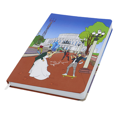 Записная книжка A5 Dziuna Театр в клетку 15,5 x 21 см (Театр)