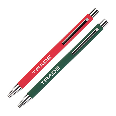 Ручка шариковая "Trade", покрытие soft touch, белый