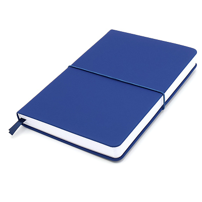 Блокнот A5 Veles в твёрдом переплёте, тёмно-синий (Синий океан)