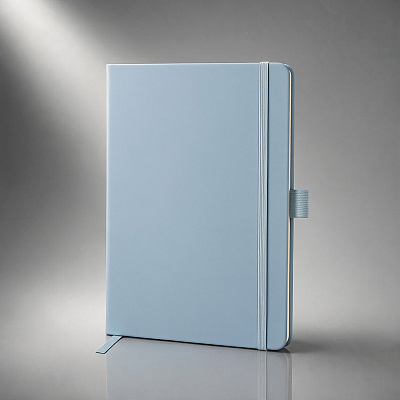 Блокнот А5 в твердой обложке Vision 2.0 soft-touch (Голубой)
