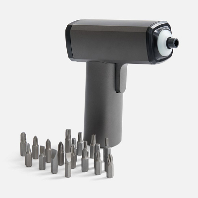 Отвертка аккумуляторная Propeller, черная (Чёрный)