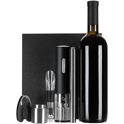 Винный набор Wine Diesel, черный (Чёрный)