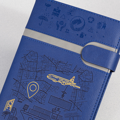 Ежедневник недатированный "Бари_Логистика", формат А5, синий с серым