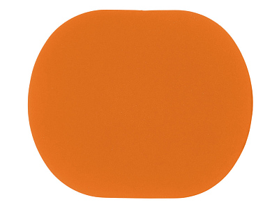 Патч Овал, soft-touch (Оранжевый)